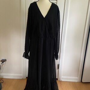 Chic Black Long Sleeve Dress